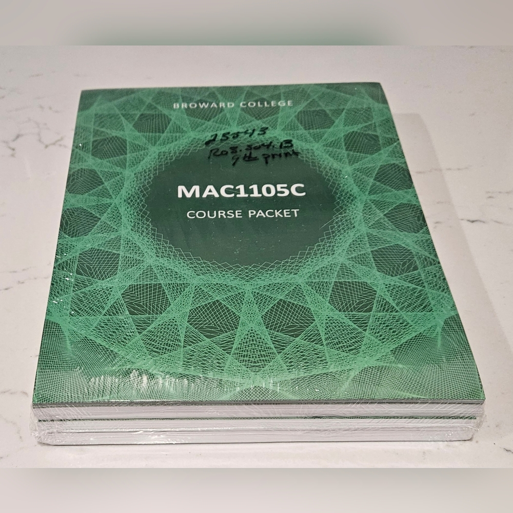 BOGO Broward Math MAC1105C Textbook Loose Leaf 3 Ring New Sealed